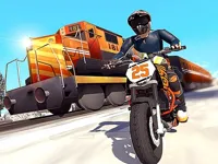 Игра Tricky Bike Stunt vs Train Racing