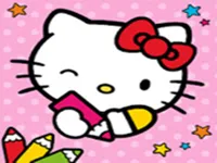 Цветовой усилитель; Картина по номерам с Hello Kitty