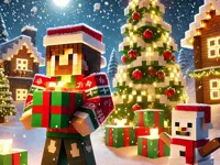Рождественский пазл Minecraft: праздничное развлечение в пиксельной графике