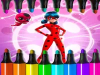 Игра-раскраска «Чудесная божья коровка»