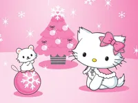 Рождественский пазл Hello Kitty